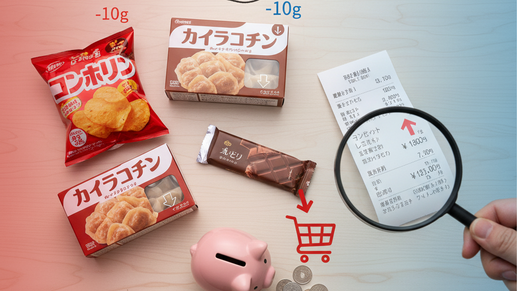 【気づかぬうちに損してる!?】「ステルス値上げ」の衝撃実態：家計を直撃する6つの商品カテゴリーと賢い防衛術